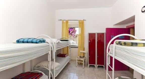 6 bed dorm at ring hostel in Forio d'ischia