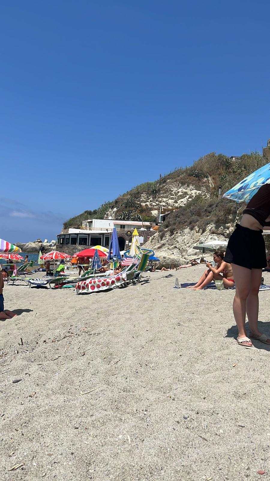 beach in Forio close to the ring hostel in ischia