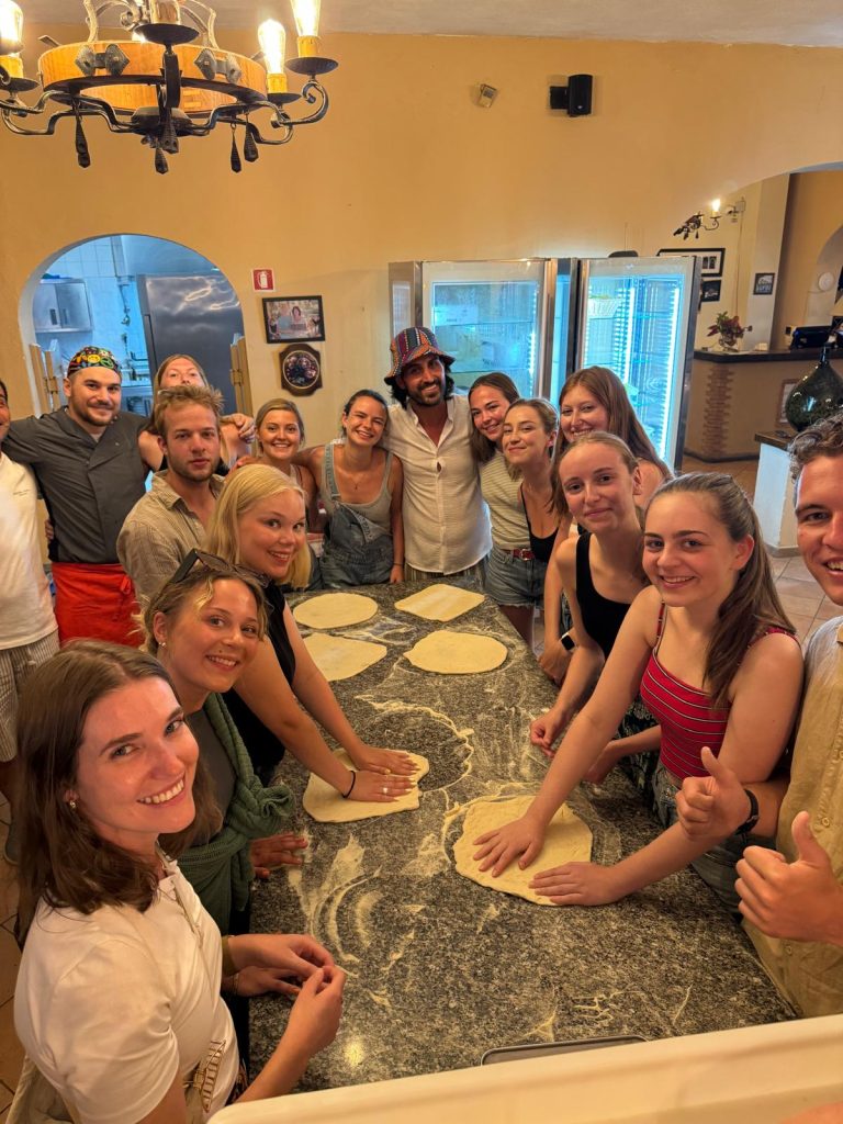 cooking class with ring hostel guest at la casereccia in Forio d'ischia